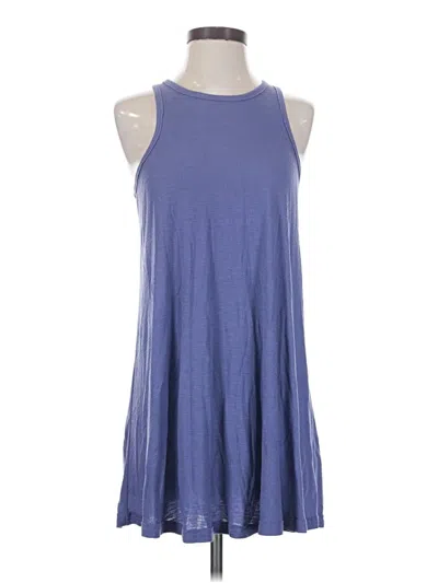Pre-owned Fp Beach Casual Dress In Blue