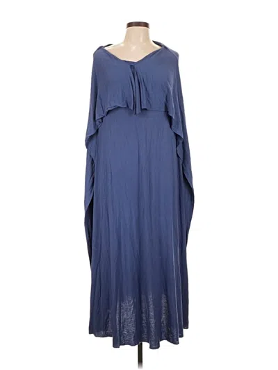 Pre-owned Fp Beach Casual Dress In Blue