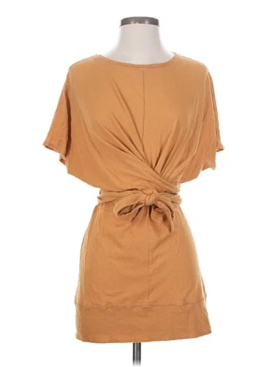 Pre-owned Fp Beach Casual Dress In Brown
