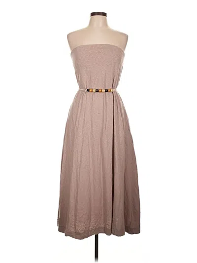 Pre-owned Fp Beach Casual Dress In Brown