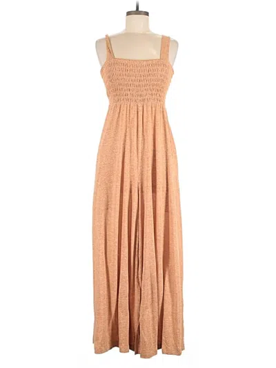 Pre-owned Fp Beach Casual Dress In Brown