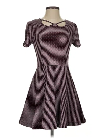 Pre-owned Fp Beach Casual Dress In Burgundy