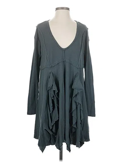Pre-owned Fp Beach Casual Dress In Gray