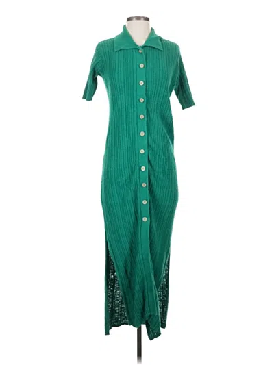 Pre-owned Fp Beach Casual Dress In Green