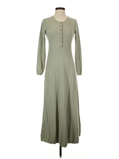 Pre-owned Fp Beach Casual Dress In Green
