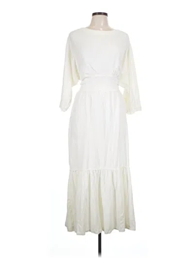 Pre-owned Fp Beach Casual Dress In Ivory