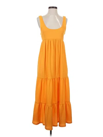Pre-owned Fp Beach Casual Dress In Orange