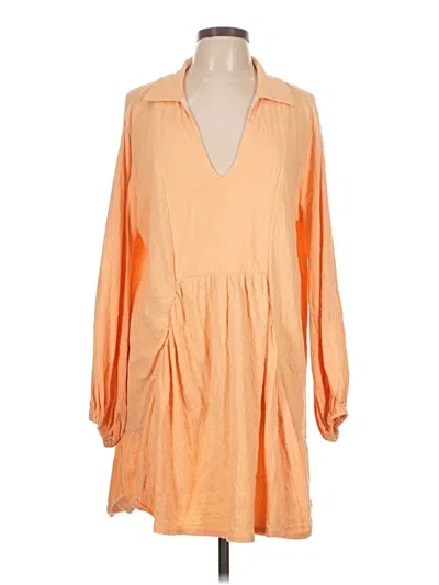 Pre-owned Fp Beach Casual Dress In Orange