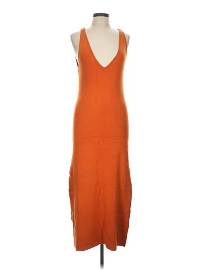 Pre-owned Fp Beach Casual Dress In Orange