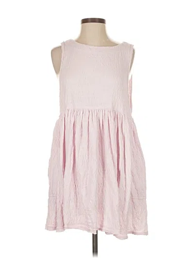 Pre-owned Fp Beach Casual Dress In Pink
