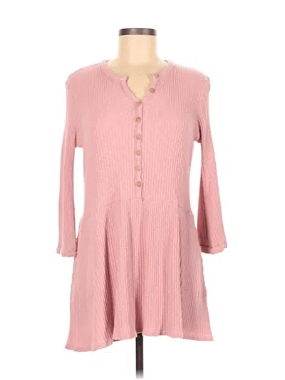 Pre-owned Fp Beach Casual Dress In Pink