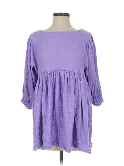 Pre-owned Fp Beach Casual Dress In Purple