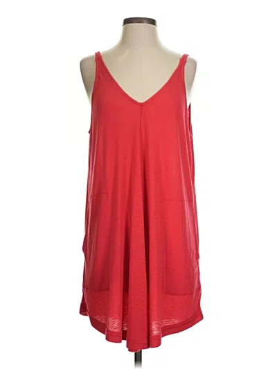 Pre-owned Fp Beach Casual Dress In Red