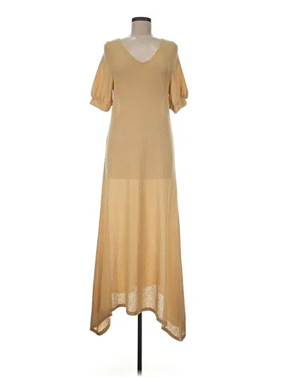 Pre-owned Fp Beach Casual Dress In Tan