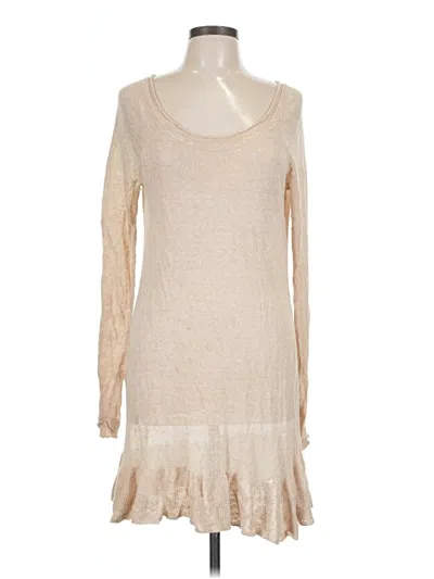 Pre-owned Fp Beach Casual Dress In Tan