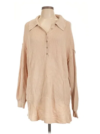Pre-owned Fp Beach Casual Dress In Tan