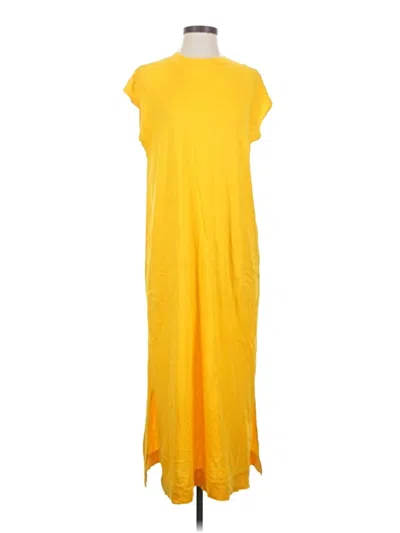 Pre-owned Fp Beach Casual Dress In Yellow