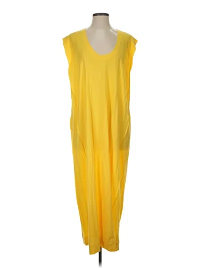Pre-owned Fp Beach Casual Dress In Yellow