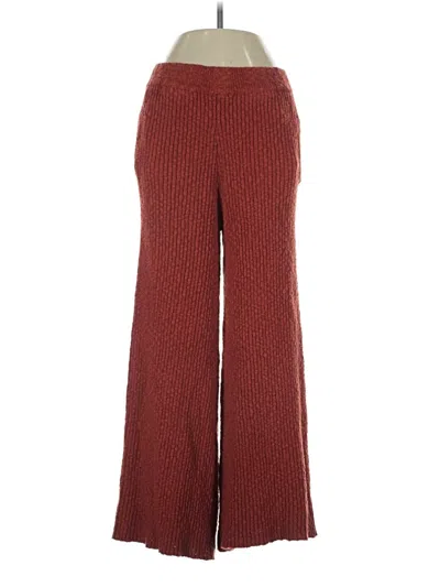 Pre-owned Fp Beach Casual Pants In Burgundy