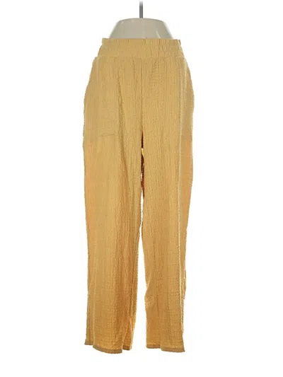 Pre-owned Fp Beach Casual Pants In Gold