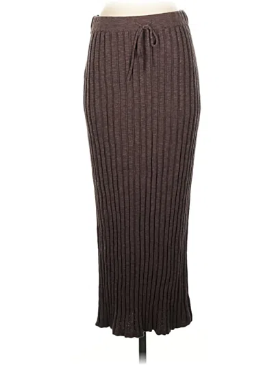 Pre-owned Fp Beach Casual Skirt In Brown
