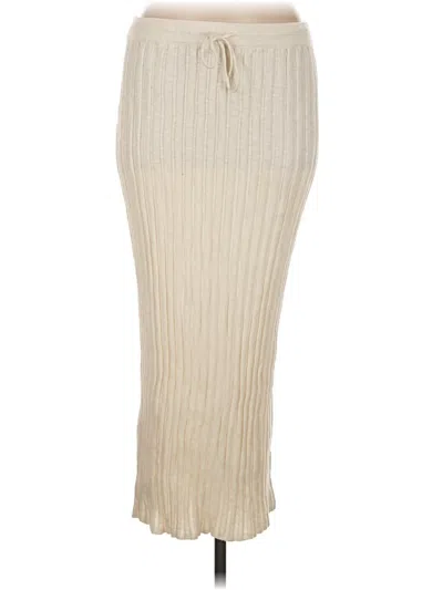 Pre-owned Fp Beach Casual Skirt In Ivory