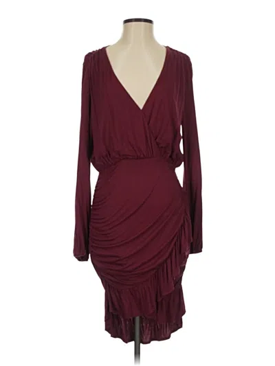 Pre-owned Fp Beach Cocktail Dress In Burgundy