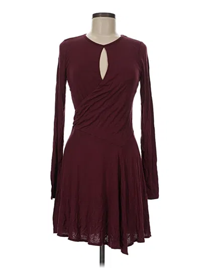 Pre-owned Fp Beach Cocktail Dress In Burgundy