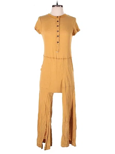 Pre-owned Fp Beach Jumpsuit In Tan