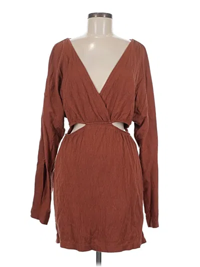 Pre-owned Fp Beach Kimono In Brown