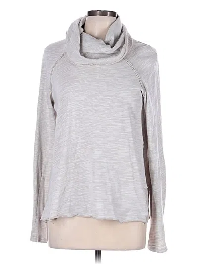 Pre-owned Fp Beach Long Sleeve Top Gray Cowl Neck Tops