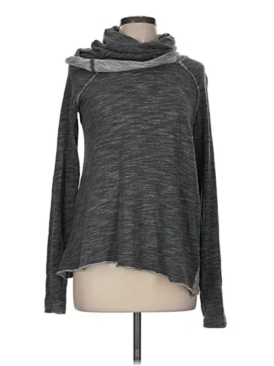 Pre-owned Fp Beach Long Sleeve Top Gray Cowl Neck Tops