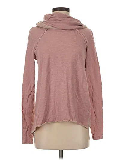 Pre-owned Fp Beach Long Sleeve Top Pink Cowl Neck Tops