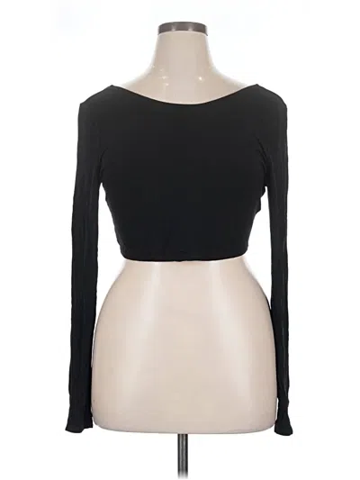 Pre-owned Fp Beach Long Sleeve T-shirt In Black