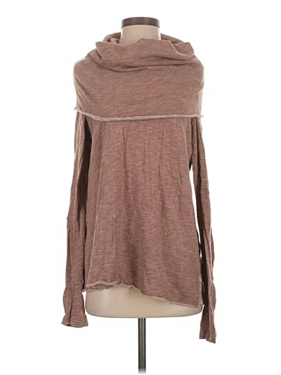 Pre-owned Fp Beach Long Sleeve Turtleneck In Brown