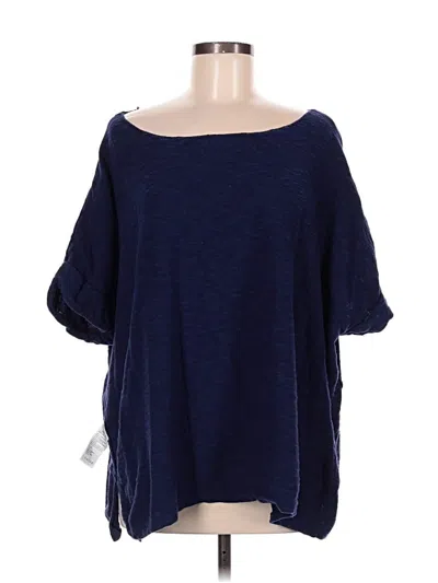 Pre-owned Fp Beach Poncho In Blue