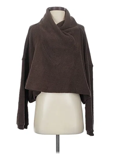 Pre-owned Fp Beach Poncho In Brown