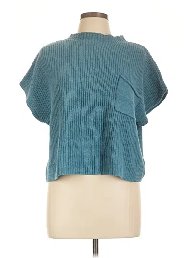 Pre-owned Fp Beach Poncho In Teal