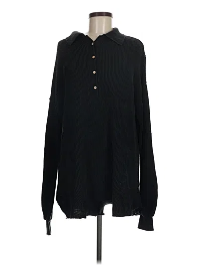 Pre-owned Fp Beach Pullover Sweater In Black