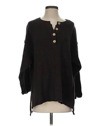 Pre-owned Fp Beach Pullover Sweater In Black