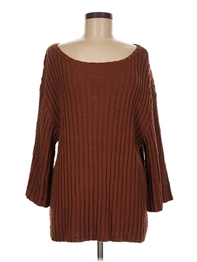 Pre-owned Fp Beach Pullover Sweater In Brown