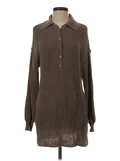 Pre-owned Fp Beach Pullover Sweater In Brown
