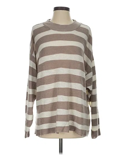 Pre-owned Fp Beach Pullover Sweater In Brown