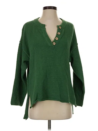 Pre-owned Fp Beach Pullover Sweater In Green
