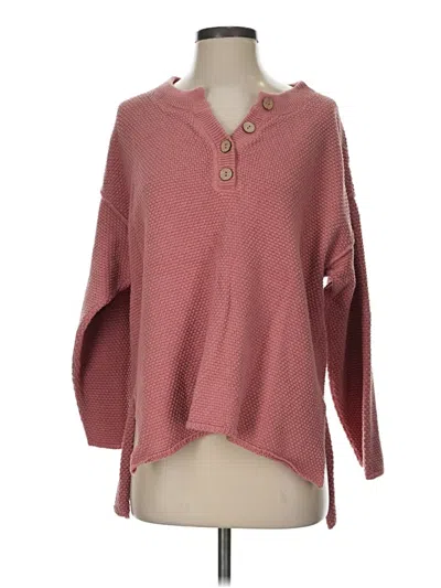 Pre-owned Fp Beach Pullover Sweater In Pink