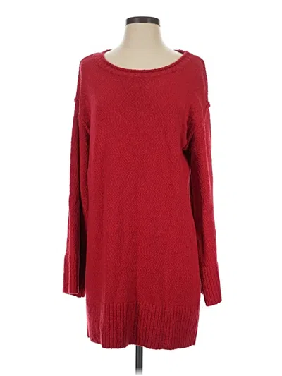 Pre-owned Fp Beach Pullover Sweater In Red