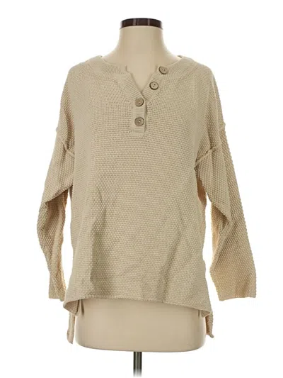 Pre-owned Fp Beach Pullover Sweater In Tan