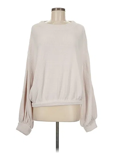 Pre-owned Fp Beach Pullover Sweater In White