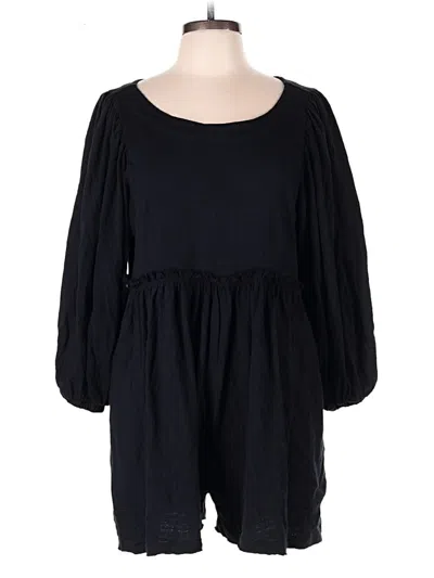 Pre-owned Fp Beach Romper In Black