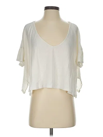 Pre-owned Fp Beach Short Sleeve T-shirt In Ivory